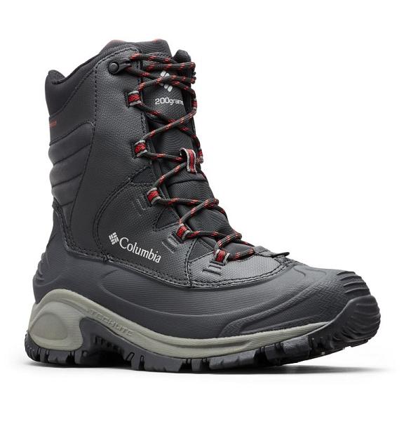 Columbia Bugaboot III Boots Black Red For Men's NZ5724 New Zealand